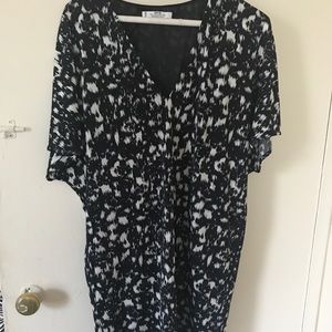 Mango Dress - Black and White